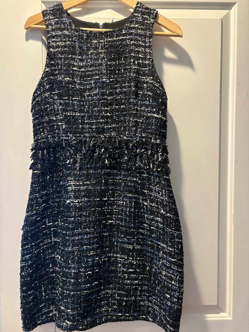 Julie Brown Navy Tweed Dress